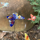 Small Copper butterfly Stem Plant Stake Pick – Colorful MI Made Garden Art