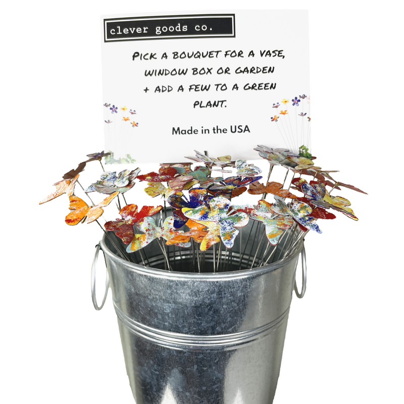 Small Butterfly Display Bucket Set- 48 stems