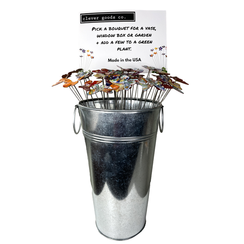 Small Butterfly Display Bucket Set- 48 stems