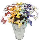Small Copper butterfly Stem Plant Stake Pick – Colorful MI Made Garden Art