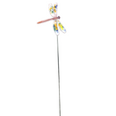 Small Copper Dragonfly Stem Plant Stake Pick – Colorful MI Made Garden Art