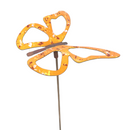 Copper Enamel Wispy Butterfly Garden Stake - assort (1 each of 6 colors)