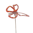 Copper Enamel Wispy Butterfly Garden Stake