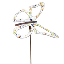 Copper Enamel Wispy Butterfly Garden Stake - assort (1 each of 6 colors)