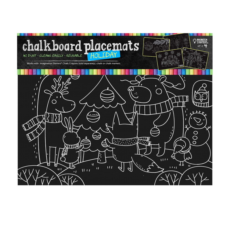 Chalkboard Placemat Holiday Set of 4