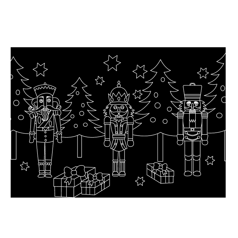 Chalkboard Placemat Holiday Set of 4