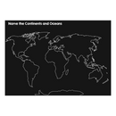 Chalkboard Placemat Continents & Ocean (preorder - shipping July 2025)