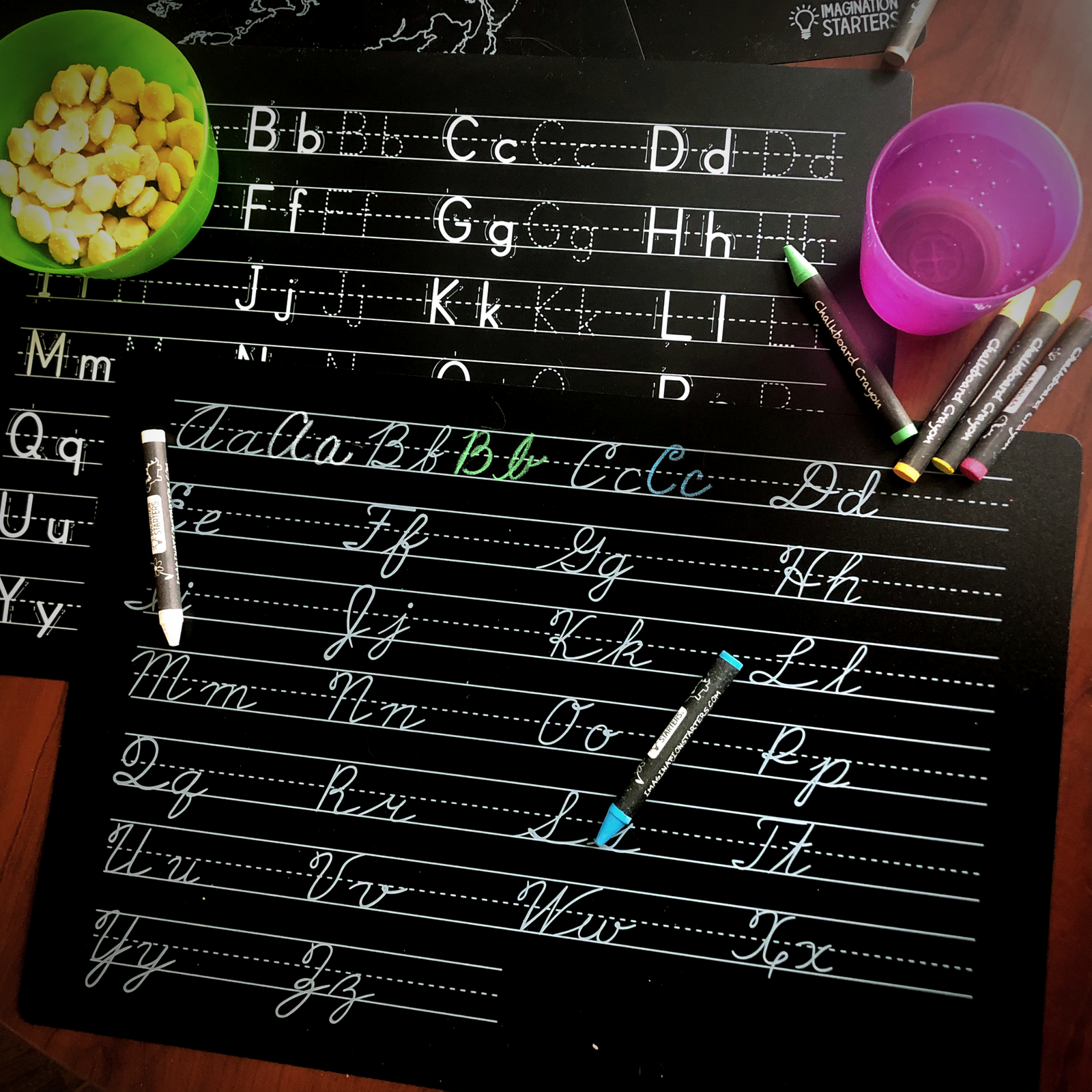 Coloring Placemat Cursive Practice