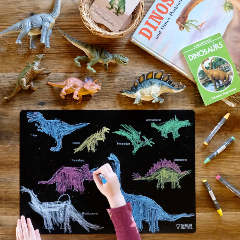 Chalkboard Placemat Dinosaur