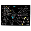 Chalkboard Placemat Farm