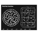 Chalkboard Placemat Find the Fraction (preorder - shipping July 2025)