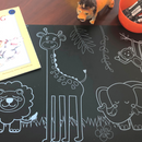Chalkboard Placemat Jungle