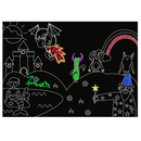 Chalkboard Placemat Mythical Creatures (preorder - shipping July 2025)