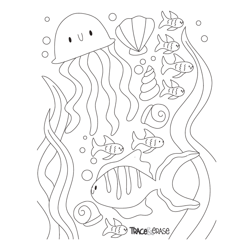 Trace & Erase Sea Life Set (Orignal Packaging)